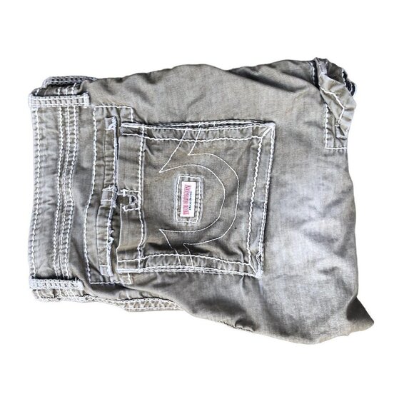 Vintage True Religion Cargo Shorts Size 38 Brown - Picture 4 of 11